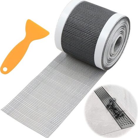 Haarfangsieb für Duschabläufe Duschablauf Siebaufkleber einfach zu verwenden 7 1 cm rechteckiger Filter Spülsiebaufkleber Badezimmer Bodenablauf (1/5)