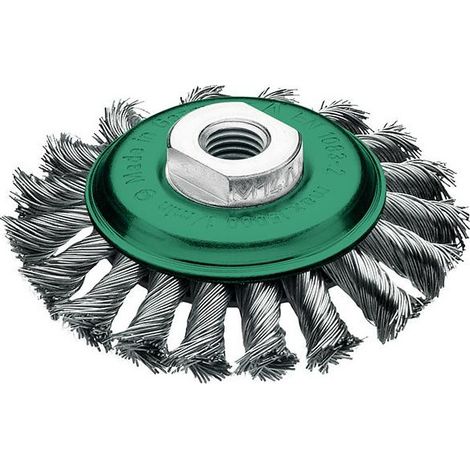 Spazzola inox 100x12mm annodata 0,5mm
