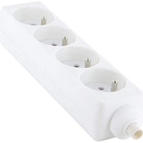 Bloc multiprise sans cordon - Blanc