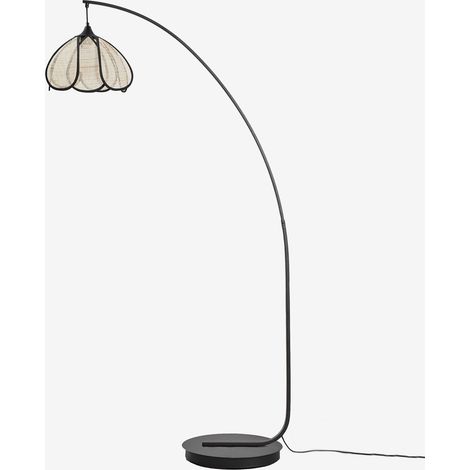 Lampada da terra in ferro e lino Vidson SKLUM