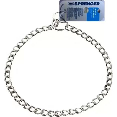 Collier pour chien à maillons plats 3 mm x 70 cm – Collier de promenade et de dressage en acier chromé – Taille 70 cm, finition repassée – Collier de dressage durable pour chiens moyens à grands