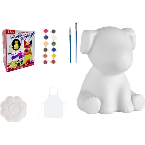 Lampe Nuit Chien - Kit Peinture DIY en Vinyle 200 g - Idéal pour Décoration Chambre Bureau Étagère - 1 Pièce (1/4)