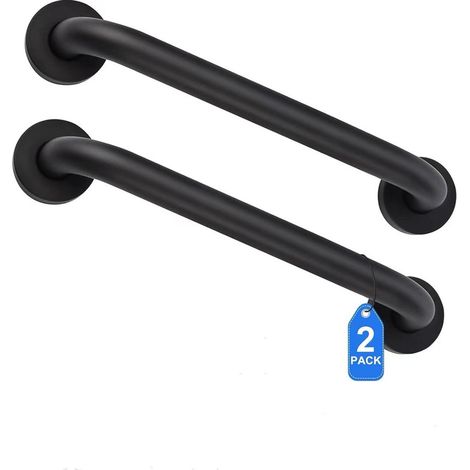 2 pièces poignées pour personnes âgées, poignée de bain 30 cm poignée de baignoire de douche en acier inoxydable, poignée de baignoire antidérapante poignées de douche murales pour WC salle de bain (1/4)
