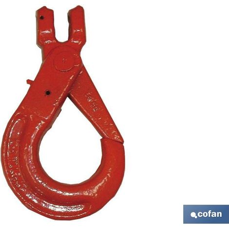 COFAN gancho alta segur. conex. directa 3,2tn , Gancho de Alta Seguridad de gran dureza aleación G-80, con autocierre para uniones seguras y de alta carga. Conexión directa para ma