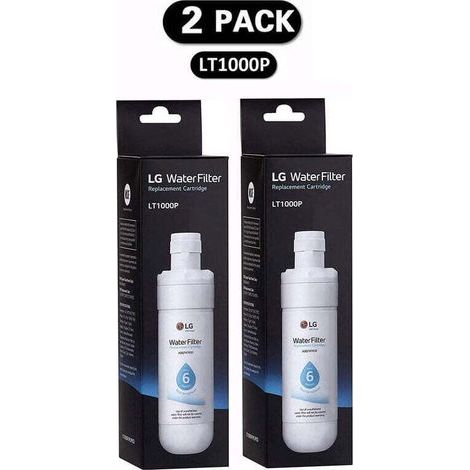 Lot de 2 filtres à eau LT1000P pour réfrigérateur – Compatible avec modèles LT1000P, 1000P, ADQ74793501 – Remplacement facile sans outil (1/3)