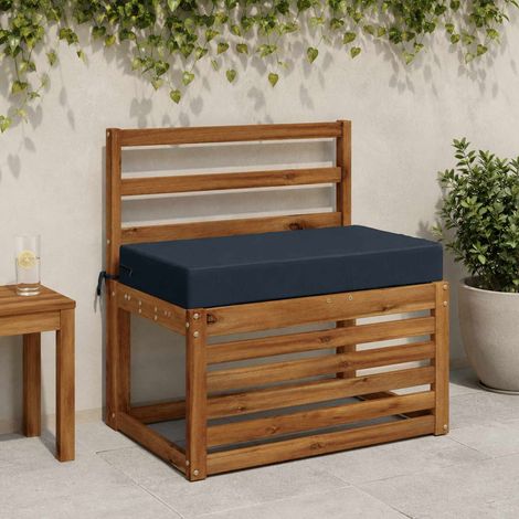 vidaXL Cuscino per schienale SOEST 100% Poliestere Blu Scuro