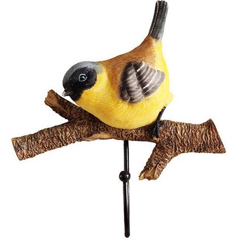 Patère murale décorative en forme d'oiseau, porte-clés pour porte-manteau d'entrée (1/5)