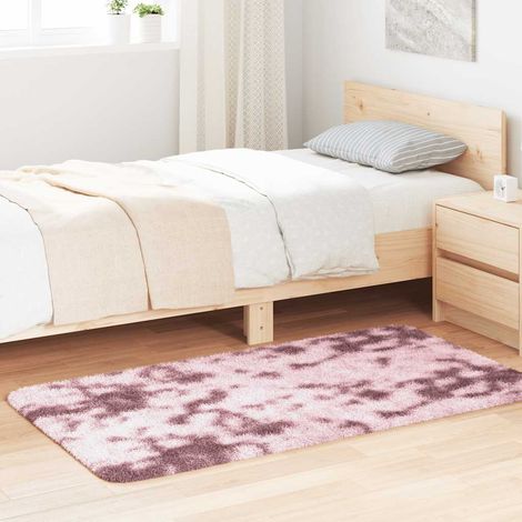 Shaggy Rug High Pile NAVARRA Dusty Pink 80x150 cm Polyester vidaXL