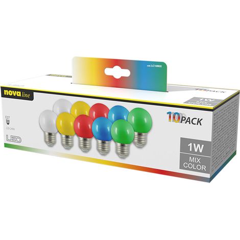 LAMPADA LED A FILAMENTO PER DECORAZIONI 'SFERETTA' luce mista (bianca / verde / blu / gialla / rossa)