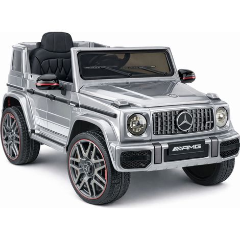 Mercedes AMG G 63 Coche eléctrico pintado en color plata (1/5)