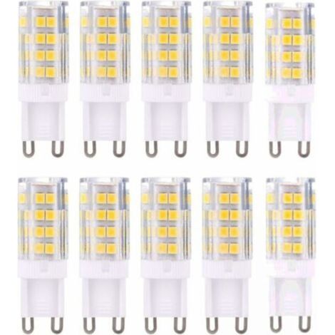 G9 LED Lampe Ampoules, Blanc Chaud 3000K 5W G9 LED Ampoule Lumiere équivalent aux ampoules halogènes de 40 W 420 lumens not dimmable, lot de 10 [Classe énergétique A+] (1/5)