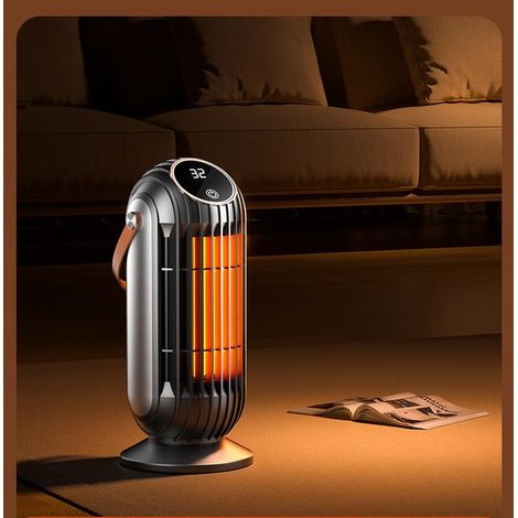 Chauffage céramique PTC 1500 W, ventilateur électrique portable à chauffage rapide avec thermostat et minuterie, adapté à la maison et au bureau. (1/5)