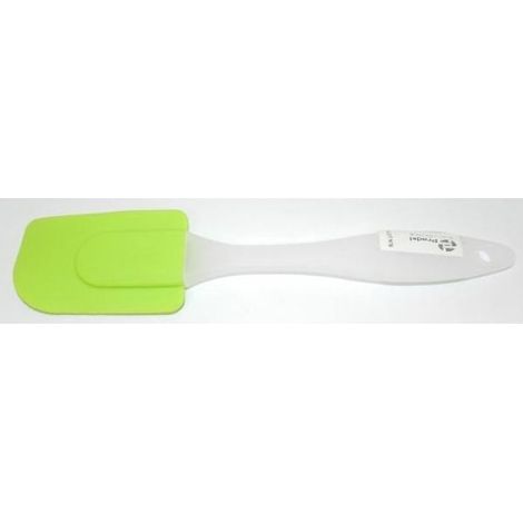 Spatule en silicone avec manche en plastique - PRADEL EXCELLENCE - Blanc et vert - Gamme EXCELLENCE