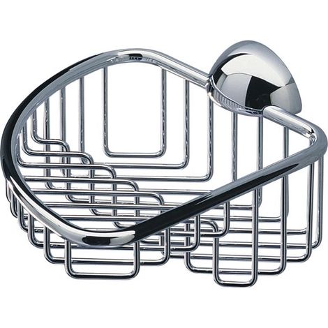 Panier d'angle Diva pour gel douche, chromé