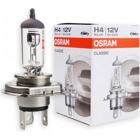 Ampoule halogène Osram Classic H4 12V 60/55 P43T