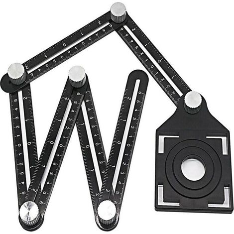 Outil de mesure d'angle en alliage d'aluminium à Six côtés-localisateur d'ouverture universel (six côtés) (1/4)