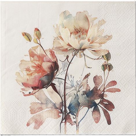 Eglo Servietten Motiv Blumen Mahuli bunt 17 x 17 cm - 20er Pack Servietten (1/3)