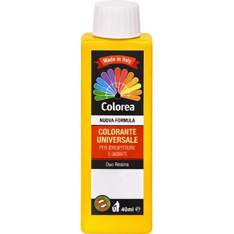 COLORANTE UNIVERSALE 'COLOREA' ml. 20 - N.401 giallo oro- 12 pezzi - COLOREA