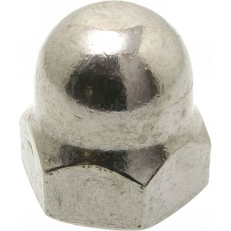 10 Ecrous borgnes DIN1587 A2 mm - Diamètre 20 mm mm