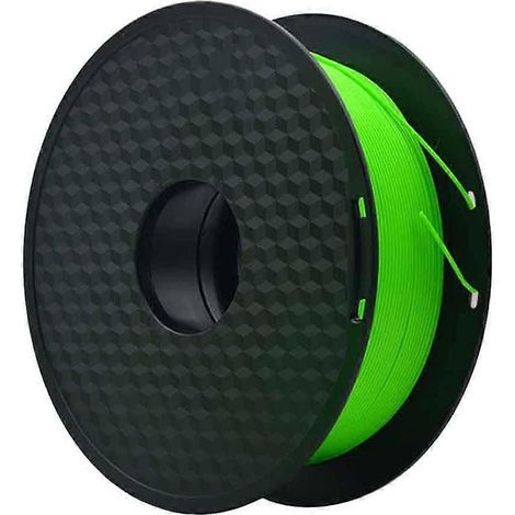 Filament PLA standard de 1,75 mm pour imprimantes 3D (vert), 1000 g par bobine, comprend une bouteille d'outils spécifiques pour imprimante 3D (Mika3D). (1/5)