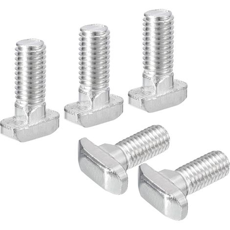 20Pcs Boulons en T-Slot M8 x 20mm en Acier Inoxydable 304 Argent (1/5)