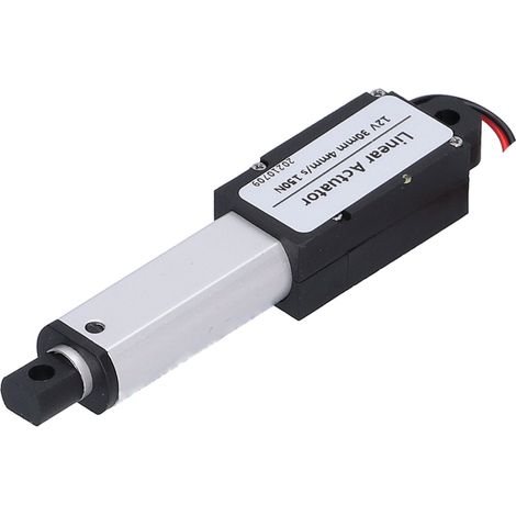 Vérin électrique linéaire 30mm 12V DC, protection anti-court-circuit, étanche, silencieux, mini vérin motorisé 4mm/s, poussée 150N (1/5)