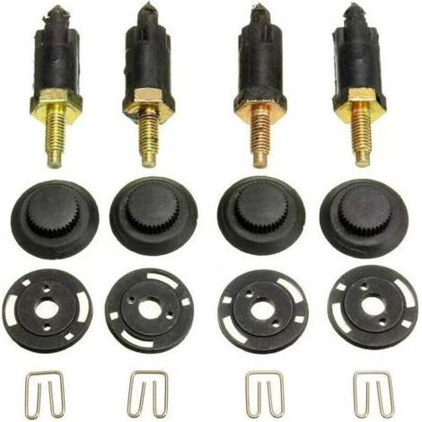 4 Set Kit de Fixations Couvre Moteur 2.0 HDI Compatible avec Citroën Berlingo C4 C5 Xantia Xsara et Peugeot 206 306 307 406 607 806 Expert OEM 0137F6 13711 Clips + Boulons (1/4)