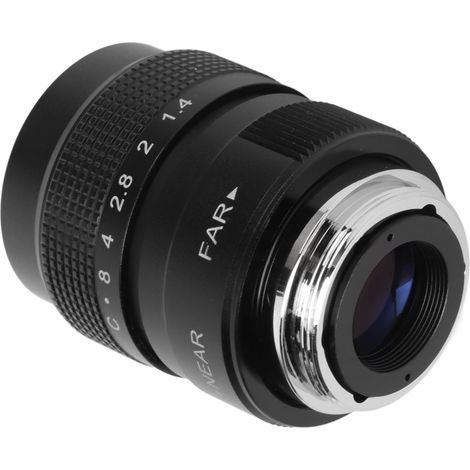 Objectif de Caméra de Surveillance 25mm F1.4 Monture C, Haute Luminosité pour Sécurité Magasin Entrepôt Parking (1/5)
