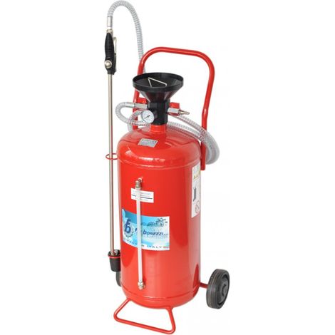 ART.808 - DISTRIBUTORE x OLIO 24LT PNEUMATICO - POMPA CON RUOTE AD ARIA - BONEZZI ITALY