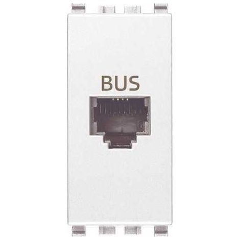 20329.B Enchufe Rj11 Especial para Bus Blanco Eikon