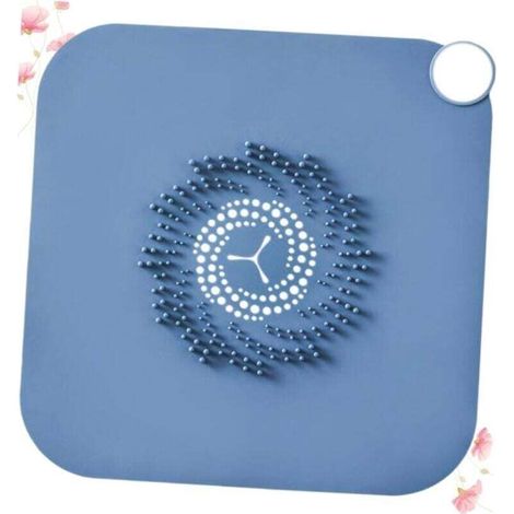 Collecteur de cheveux carré pour drain de salle de bain, bouchon de cheveux à forte aspiration pour drain de baignoire (1/4)