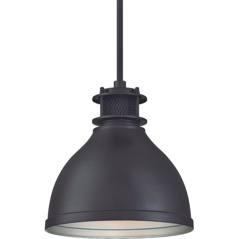 Suspension Vintage Industrial Gun Metal 1 Ampoule