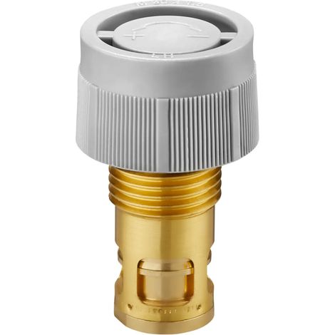 OVENTROP Inserto de válvula GHQ con Q-Tech para radiadores compactos, 10-170 l/h, G 1/2 AG, M 30 x 1,5, con obturación frontal del asiento, 1019080
