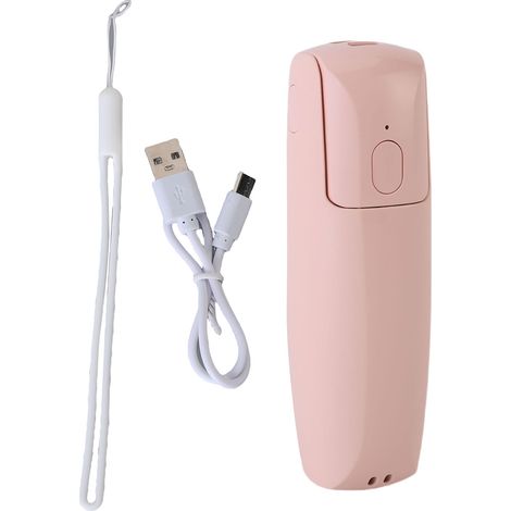 Ventilador de mano plegable con batería 2000mAh, 3 velocidades y funcionamiento silencioso – Ideal para oficina, camping y viajes al aire libre (1/5)