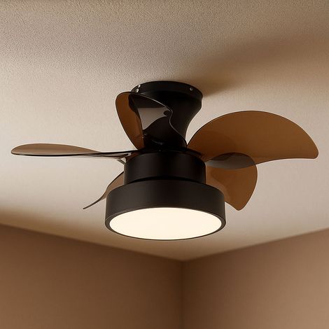 Ventilatore da soffitto a LED dimmerabile con telecomando ventilatore avanti/indietro lampada da soffitto cambio colore ventilatore, 6 livelli, 22W 1660lm bianco caldo-freddo, P 58 cm