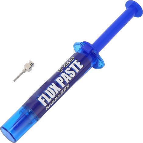 Flux de soudage pour la reprise de puces P23 10cc, jaune semi-transparent, faible viscosité, flux liquide sans halogène, utilisé pour la reprise de composants BGA par brasage par refusion. (1/5)