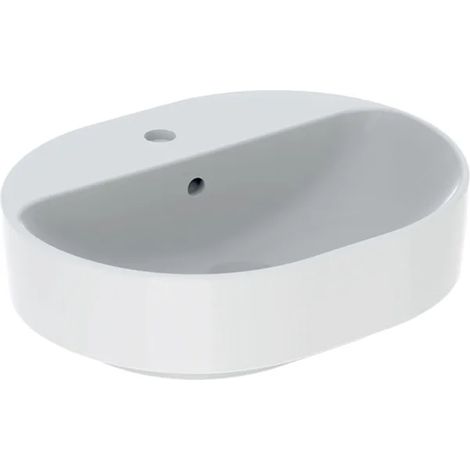 Geberit VariForm Lavabo à poser elliptique, 500x400mm, avec trou (1/5)