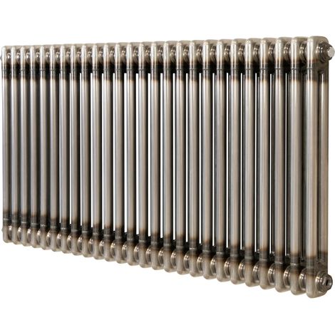 Traditional 2 Column Radiator - 600 x 1190mm - Raw Metal