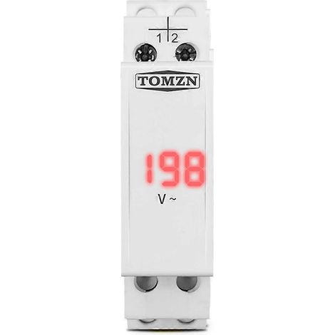 Capteur auto Din Rail Single Phase Voltage Meter AC 40 – 500V Modular Voltmeter Gauge Indicator LED Digital Displ (1/5)
