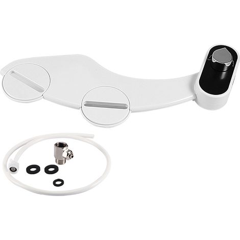 Accesorio de inodoro de doble boquilla, agua fría, ABS y latón, para baño (1/5)