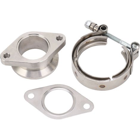 Bride de soupape de décharge 42 mm à 2 boulons vers bride MVS V avec collier de serrage et adaptateur anti-fuite pour soupape de décharge (1/5)