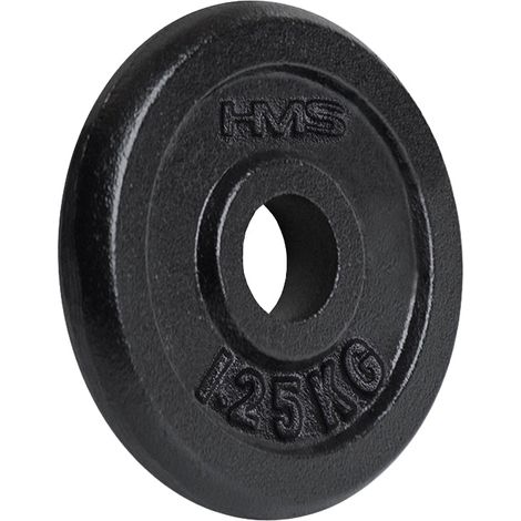 Schwarze Hantelscheibe 1,25 kg - Langlebiges Fitnessgerät