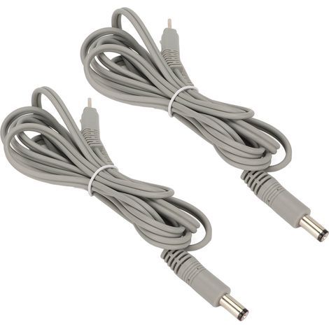 Câble de Remplacement TENS 1.5m, Connecteur à Broches pour Appareil de Thérapie, 55212856, Gris (1/5)