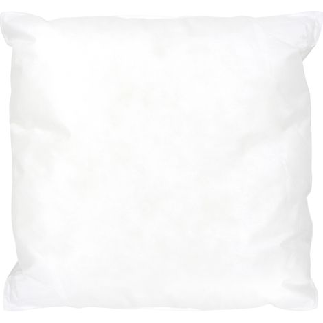 Coussin d'allaitement carré 45x45 cm – Garnissage 100% polyester Flotex – Enveloppe en polypropylène blanc – Confort ferme – Linnea (1/5)