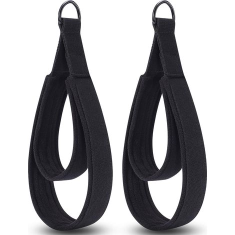Pilates-Gurte – Doppel-D-Ring-Reformer-Gurte, gepolstert, für das Heimtraining, 2er-Set
