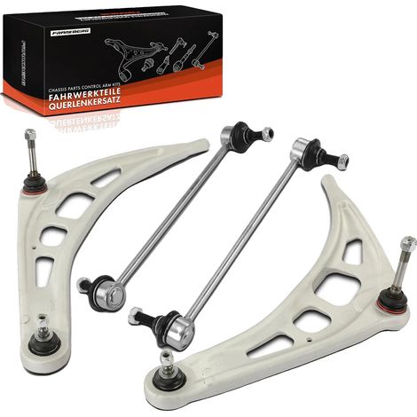 Steuerarmset, hochfester Stahl, Vorderachse Positionierung, kompatibel mit Kompaktlimousine E46, OEM-Kompatibilitätsnummern, komplettes Set (1/5)