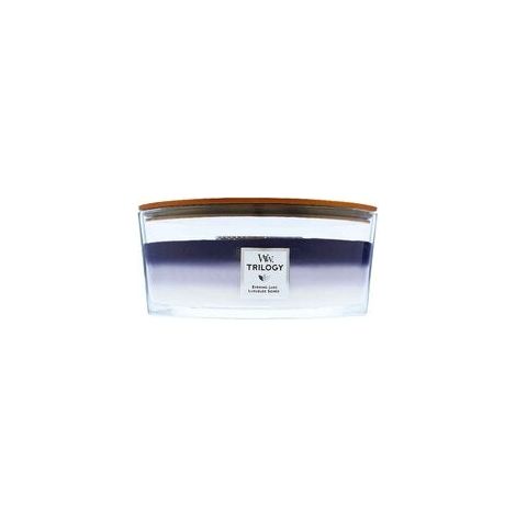 Bougie Woodwick Hearthwick Trilogy en pot elliptique Evening Luxe 453 g