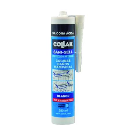 COLLAK 40802 Silicone acido SANI-SELL bianco 280ml