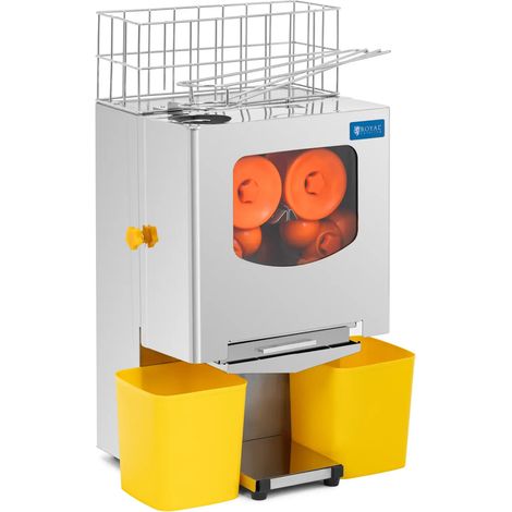 Spremiagrumi elettrico semiautomatico 120 W 20 arance/min acciaio inossidabile gomma PE acciaio brillante arancione 140009789