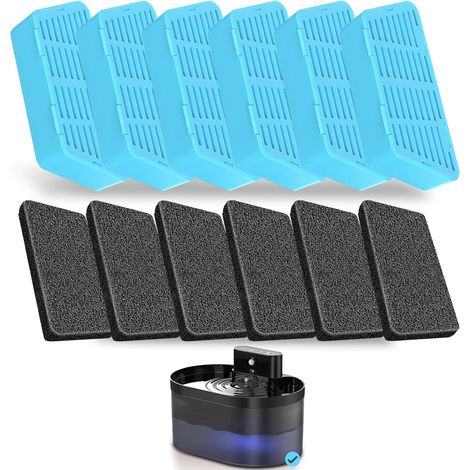 6 x Replacement Filters for Cat Water Fountain 2.2L (1/5)